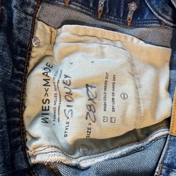 NWOT Weis Made Sidney Jean in Salt Water Wash - Picture 7 of 7